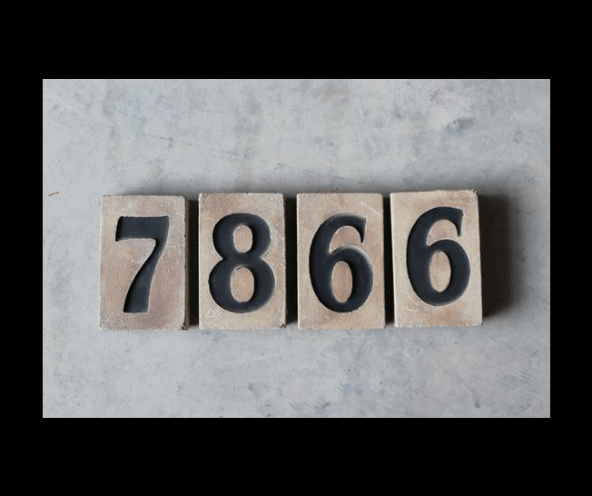 Address Blocks manufactured stone veneer