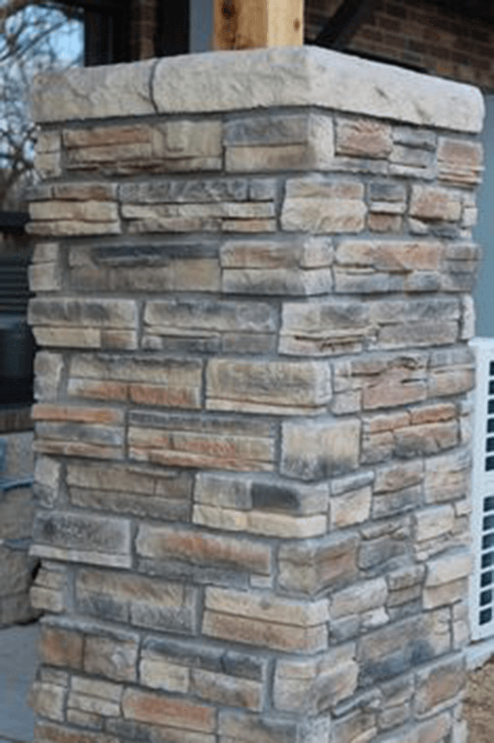 Column Caps manufactured stone veneer